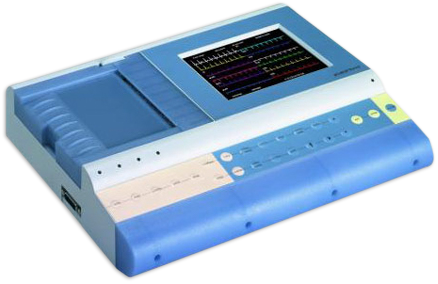ECG machine with touch screen monitor